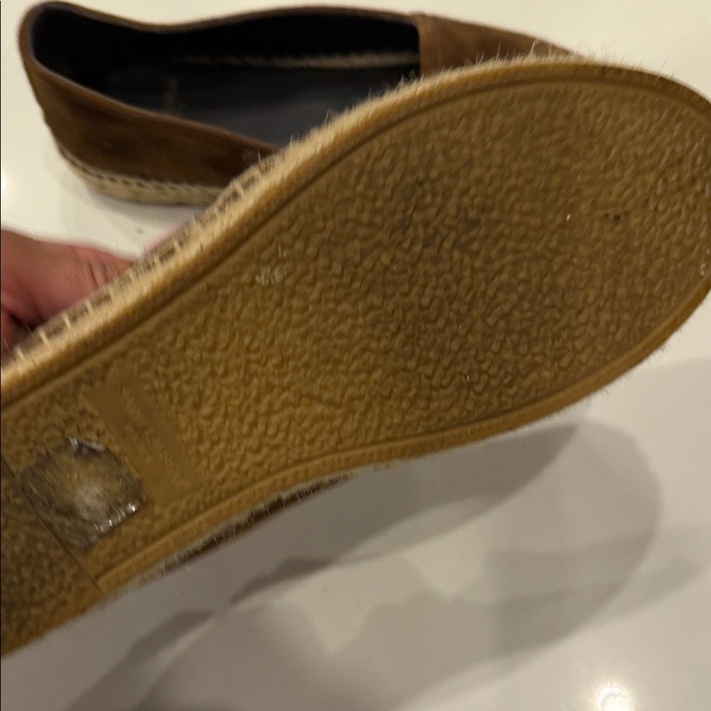 Saint Laurent Brown Suede Slip-On Espadrilles - Picture 3 of 4